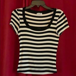 BCBG Paris b&b striped dress top!